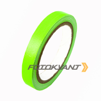 Fotokvant GP-1525 Green gaffer tape тейп УФ зеленый 15 мм х 25 м
